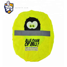 Children schoolbag hi-vis reflective safety waterproof backpack cover